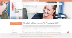 Desktop Screenshot of franziska-stift.de