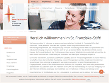 Tablet Screenshot of franziska-stift.de